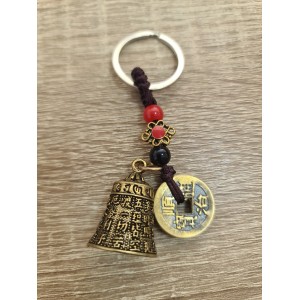 Antique Chinese Coin Bell Keychain Premium2