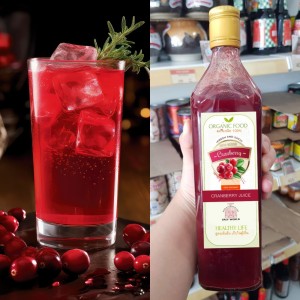 100% organic cranberry juice
