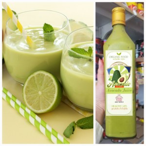 100% organic avocado juice